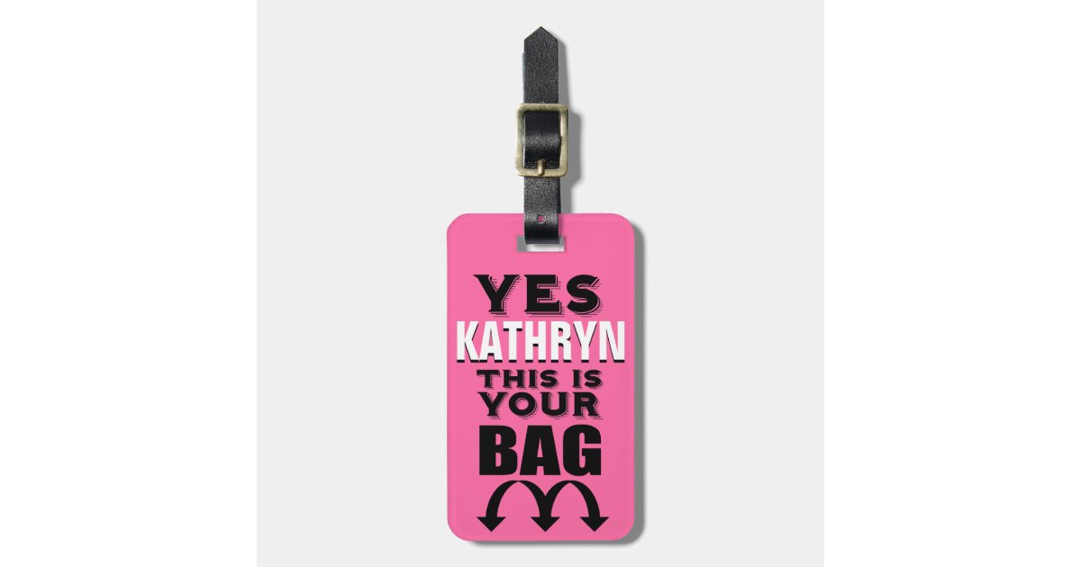 Funny Personalized Luggage Tag Zazzle