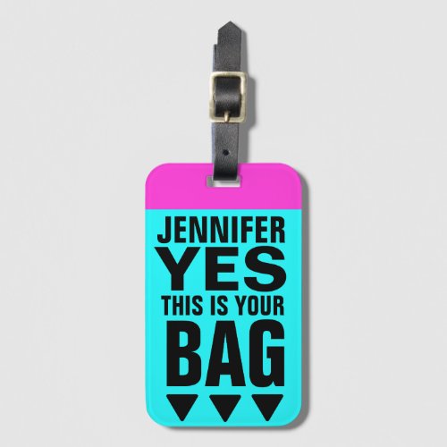 Funny Personalized Luggage Tag