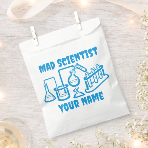 Funny Personalized Mad Scientist Favor Bag