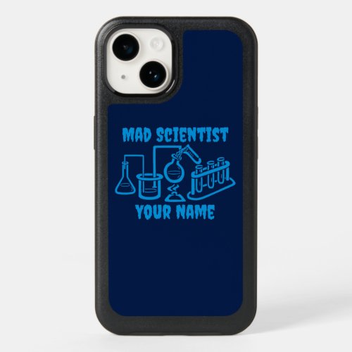 Funny Personalized Mad Scientist OtterBox iPhone 14 Case