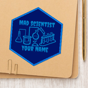 Funny Personalized Mad Scientist Patch