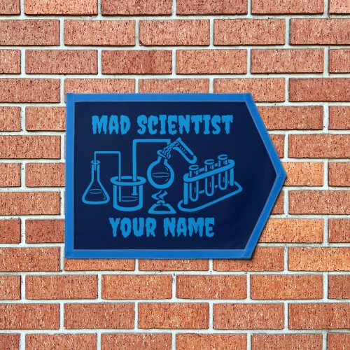 Funny Personalized Mad Scientist Pennant