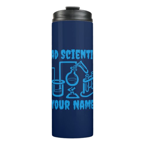 Funny Personalized Mad Scientist Thermal Tumbler