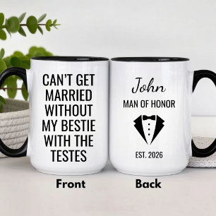 Funny Personalized Man of Honor Mug