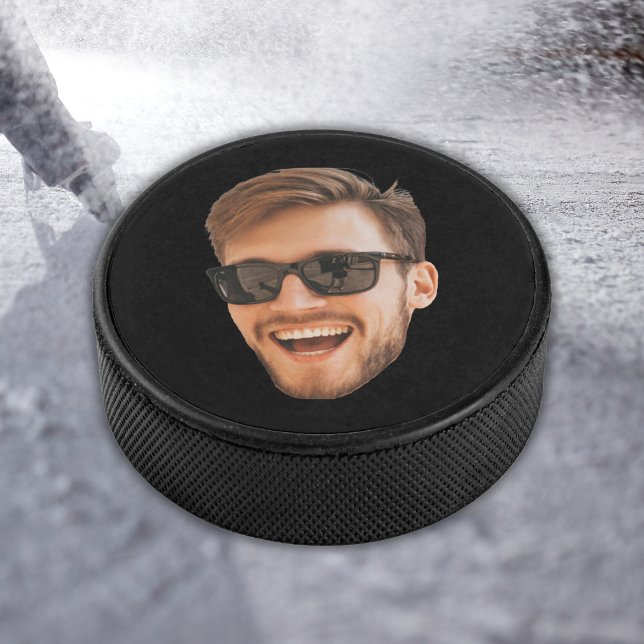 Funny Personalized Men Face Photo Hockey Puck (Funny Personalized Men Face Photo Hockey Puck
)