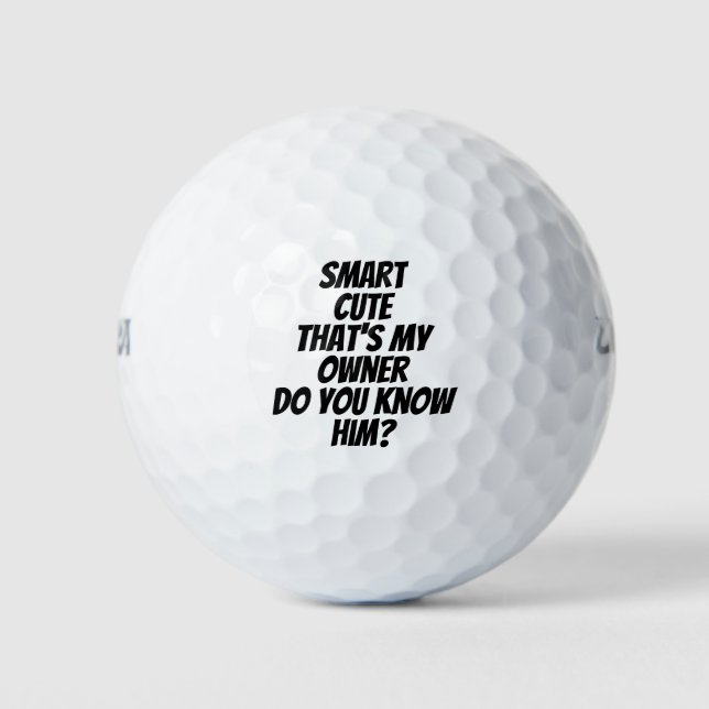 Funny Personalized message name Golf Balls (Front)