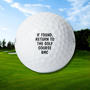 Funny Personalized Monogram Lost Golf Ball Saying