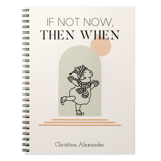 Funny Personalized Motivational Notebook (Front)