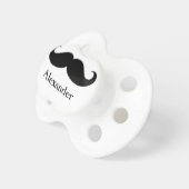 Funny Personalized Mustache Pacifier (Front Right)