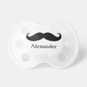 Funny Personalized Mustache Pacifier (Front)