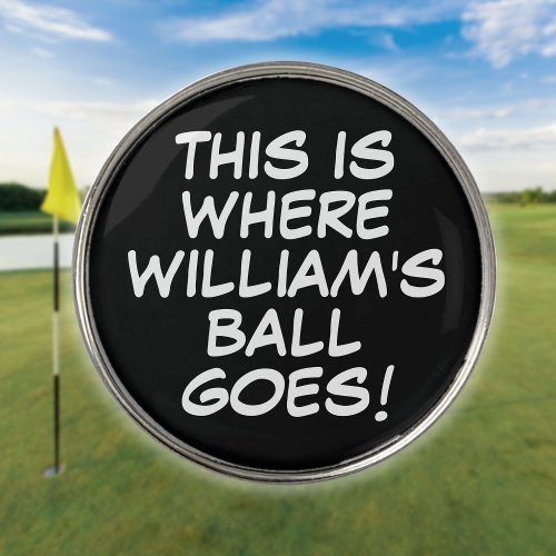 Funny Personalized Name And Message Golf Ball Marker
