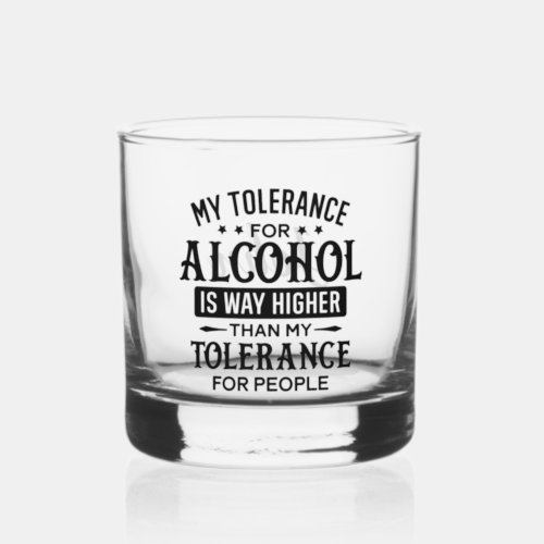 Funny Personalized Name Attitude Personality Whisk Whiskey Glass