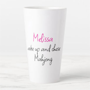Funny Personalized Name Creative Mahjong Latte Mug