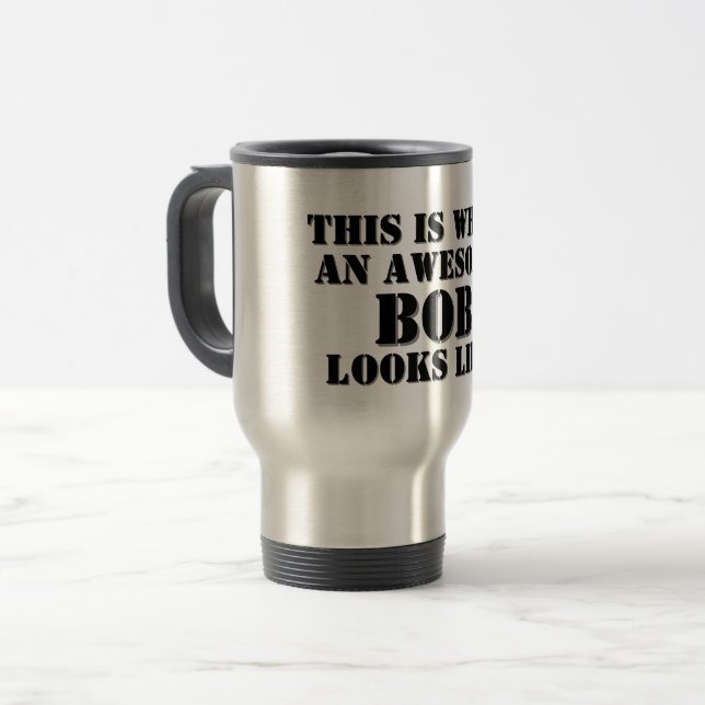 Funny Personalized Name Gift Travel / Commuter Mug (Front Left)