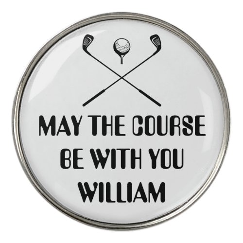 Funny Personalized Name Golf Ball Marker