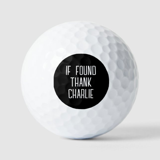 Funny Personalized Name Golf Balls (Front)