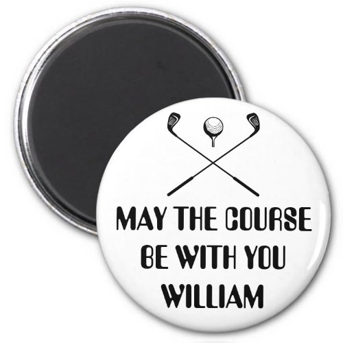 Funny Personalized Name Golf Magnet