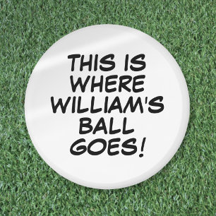 Funny Personalized Name Golf Magnet