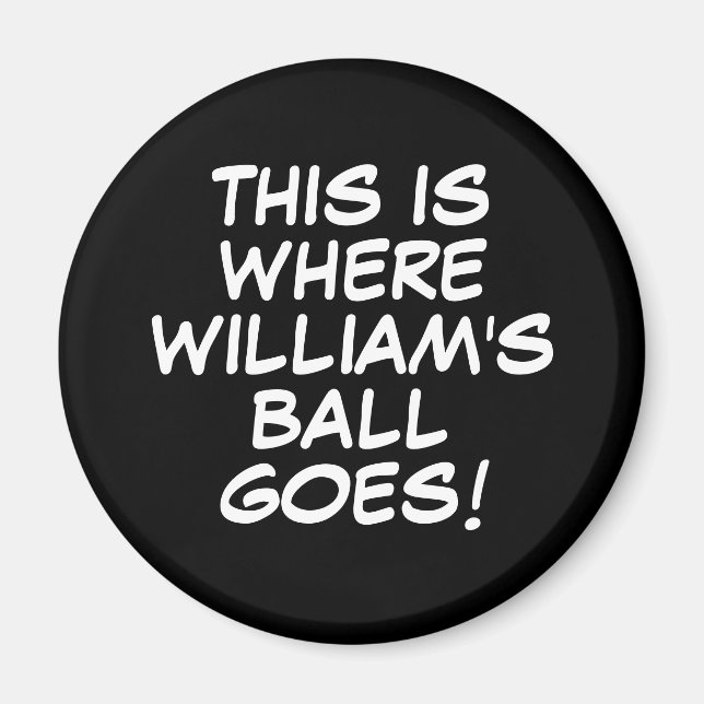 Funny Personalized Name Golf Magnet (Front)