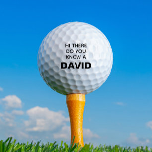 Funny Personalized Name Lost  Golf Balls