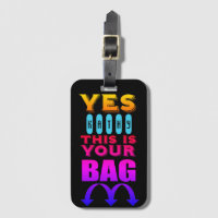 Funny Personalized Name Luggage Tag