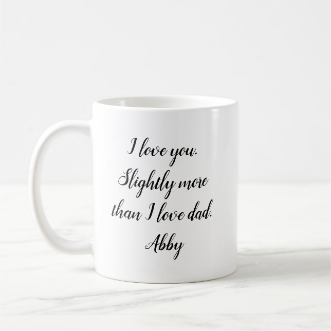 Funny Personalized Name Mothers Day Coffee Mug (Left)