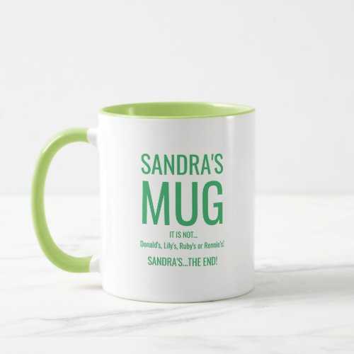 Funny Personalized Name  Not Yours Mug