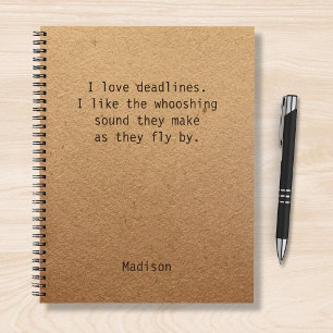 Funny Personalized Notes Office Meeting Notebook