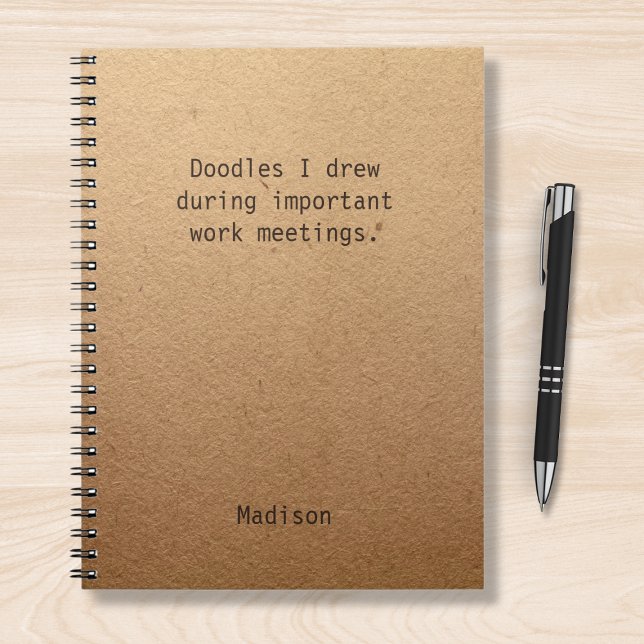 Funny Personalized Notes Office Meeting Notebook (Creator Uploaded)