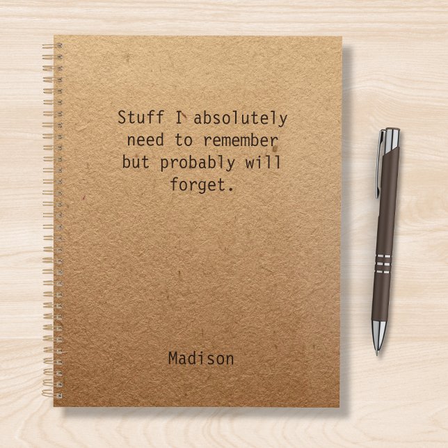 Funny Personalized Notes Office Meeting Planner (Creator Uploaded)