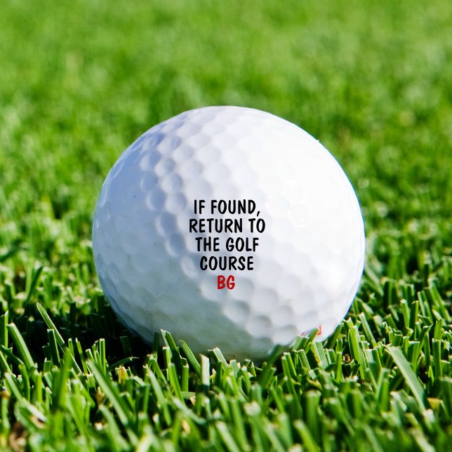 Funny Personalized Novelty Lost Golf Ball Saying (Golf humor every player understands.
Personalize it for a fun finishing touch.)