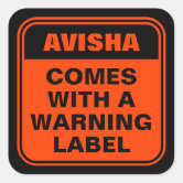 Wax Melt Warning Label Feminine Safety Sticker