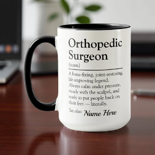 Funny Personalized Orthopedic Surgeon Definition Mug
