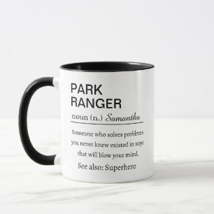 Funny Personalized Park Ranger Definition Gift Mug