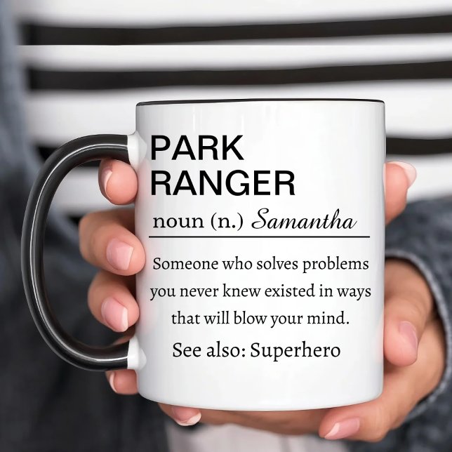 Funny Personalized Park Ranger Definition Mug (Creator Uploaded)