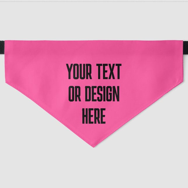 Funny Personalized Pet Clothing Bandana Collar (Front)