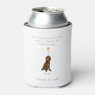 Funny Personalized Pet Wedding Favor III Can Cooler