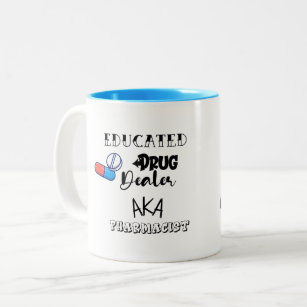 Funny Personalized Pharmacist gift Two-Tone Coffee Mug