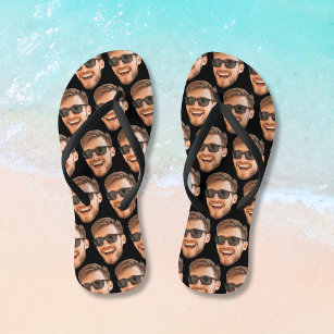 Funny Personalized Photo Face Flip Flops