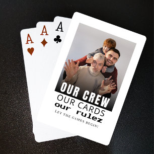 Funny Personalized Photo Playing Family Friends Poker Cards