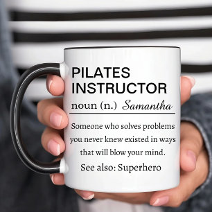 Funny Personalized Pilates Instructor Definition Mug