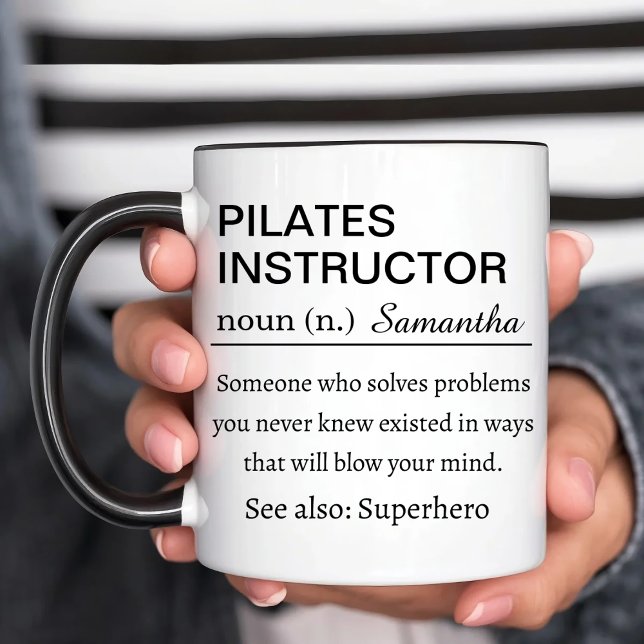 Funny Personalized Pilates Instructor Definition Mug (Creator Uploaded)