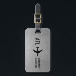 Funny Personalized Pilot Gift Travel Lover Luggage Tag<br><div class="desc">Add your home airport code and express your desire to go "literally anywhere" and show exactly how bad your wanderlust is. Fun pilot or flight attendant gift. * * * * Click CUSTOMIZE to access an advanced editor to pick colors for the background, airplane, and text, or to make design...</div>