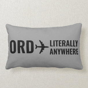 Funny Personalized Pilot Gift Travel Lover Lumbar Pillow
