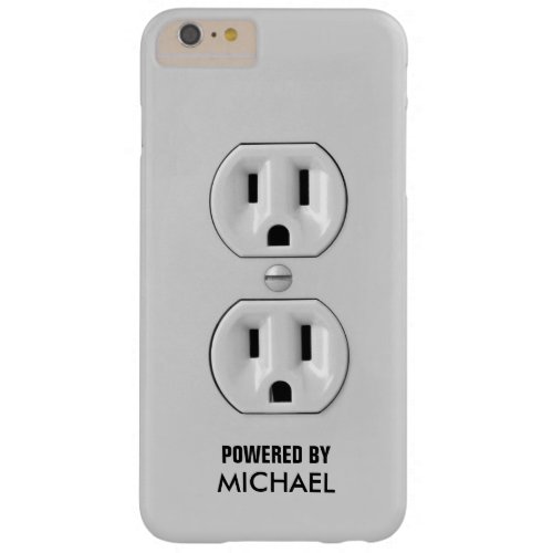 Funny Personalized Power Outlet Barely There iPhone 6 Plus Case