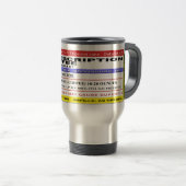 FUNNY Personalized "Prescription Coffee" Travel Mug (Front Right)