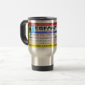 FUNNY Personalized "Prescription Coffee" Travel Mug (Front Left)