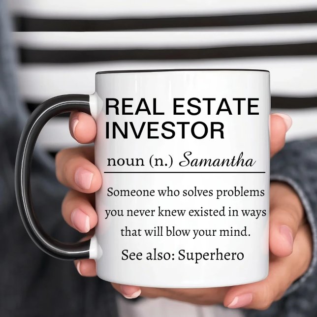Funny Personalized Real Estate Investor Definition Mug (Creator Uploaded)
