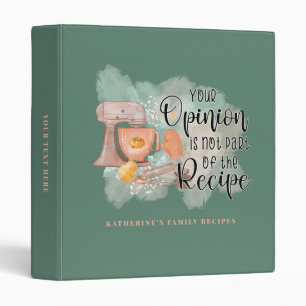 Funny Personalized Retro Script Family 3 Ring Binder