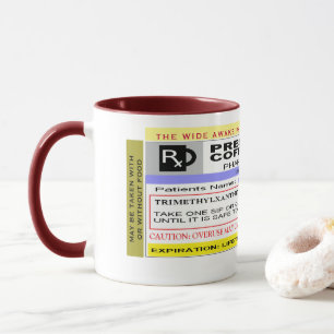 Funny Personalized Rx Prescription Coffee Mug